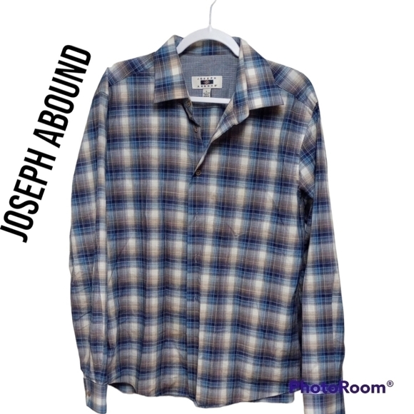 Joseph Abbound long sleeve button up shirt size Large - Picture 1 of 3